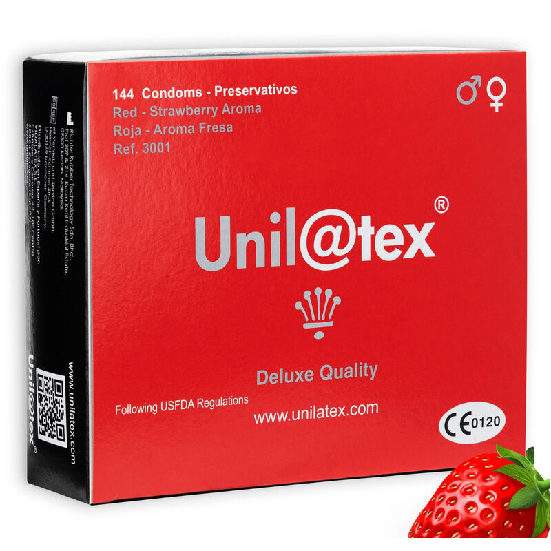 Unilatex - Conservateurs Rouge / Fraise 144 Unités